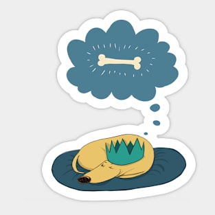 Dreaming Dog Sticker